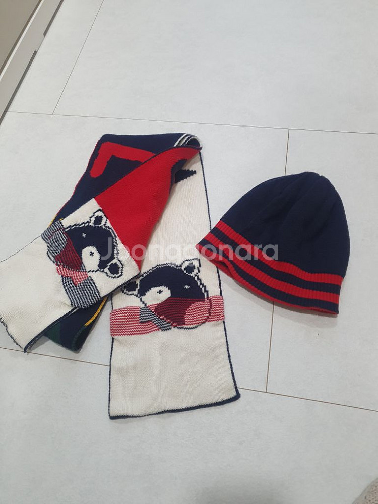 아기모자 목도리세트 (1~3세용)--1