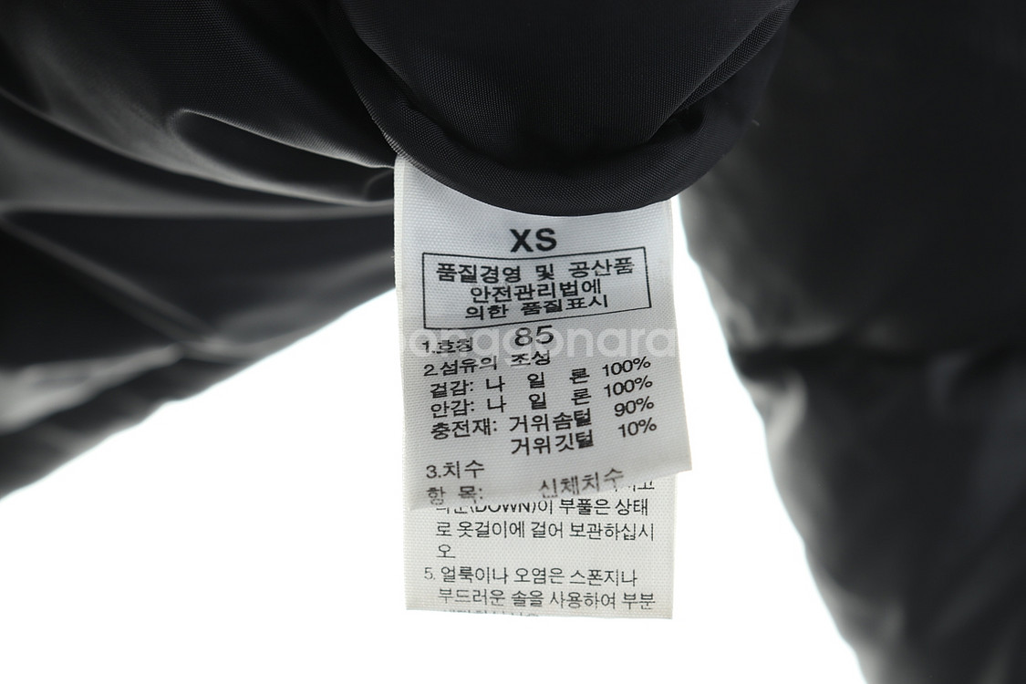 W(S) 노스페이스 패딩 점퍼자켓 블랙 구스다운 눕시--6