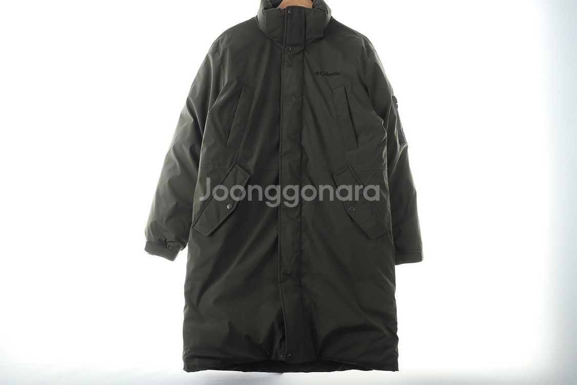 (M) 디스커버리 패딩 점퍼자켓 카키 롱 올드스쿨--1