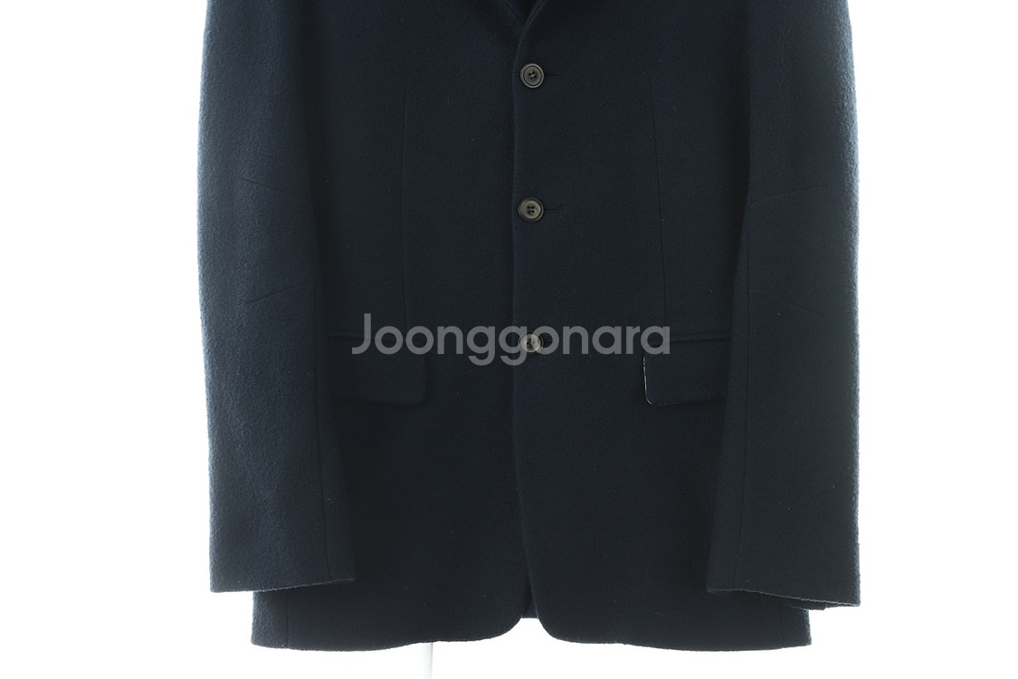 (L) 솔리드옴므 정장 슈트 자켓 블레이저 네이비 울--2