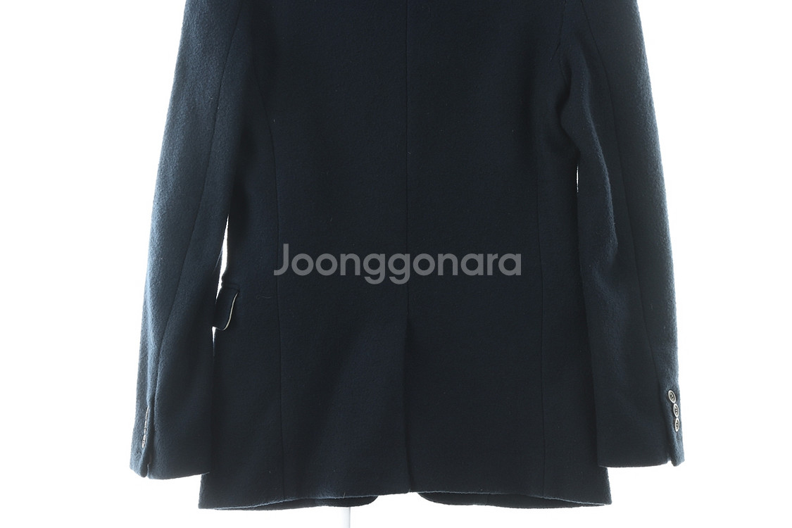 (L) 솔리드옴므 정장 슈트 자켓 블레이저 네이비 울--5