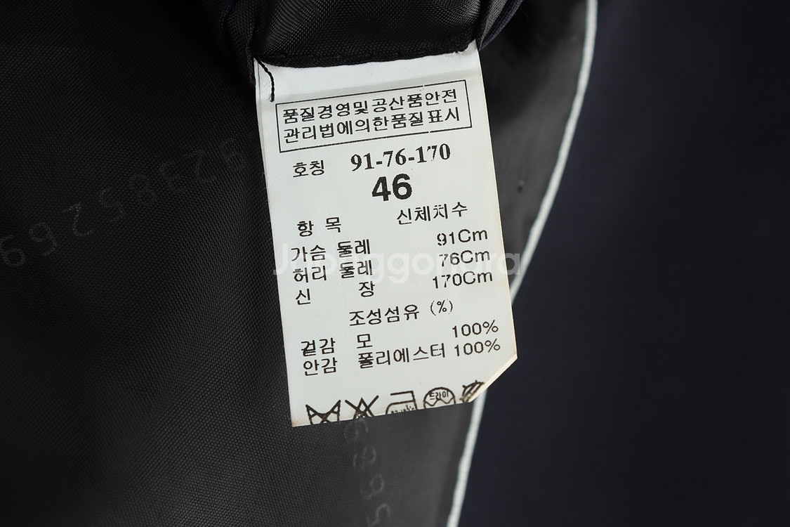 (S-M) 시스템 정장 슈트 자켓 블레이저 네이비--4