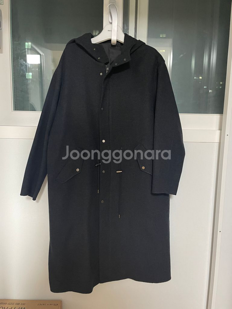 라벨아카이브 후드코트 차콜2사이즈--3