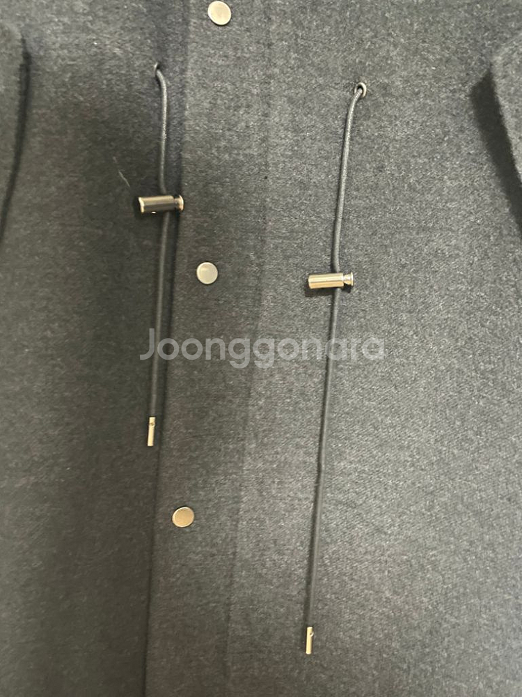 라벨아카이브 후드코트 차콜2사이즈--5