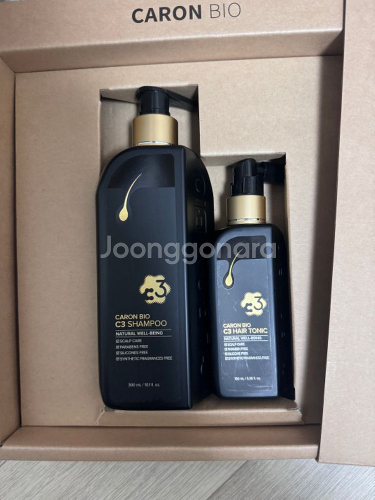 카론바이오 C3 샴푸&헤어토닉 세트--1