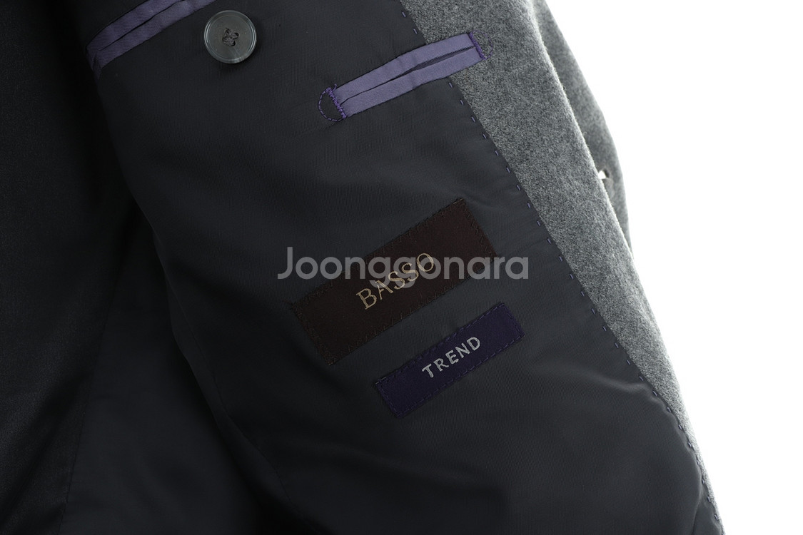 (XL) 바쏘옴므 정장 슈트 자켓 블레이저 그레이--3