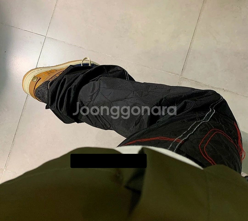 CDE 스티치 링클 팬츠 블랙 L (강혁디자이너맛)--2