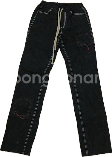 CDE 스티치 링클 팬츠 블랙 L (강혁디자이너맛)--4