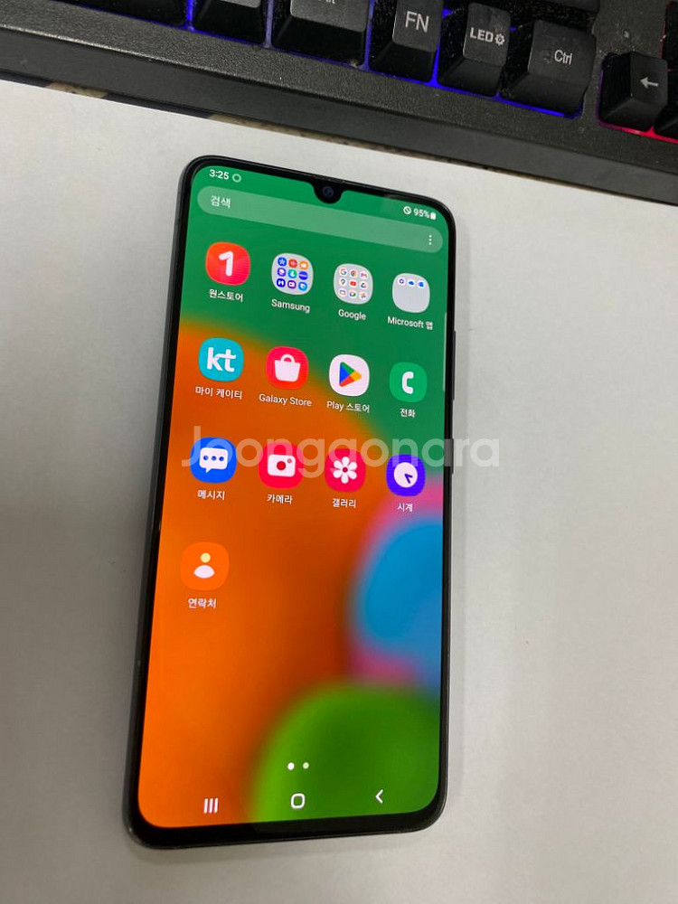 KT 갤럭시A90 블랙 외관깔끔 액정SS급128G무잔상--1