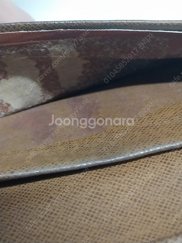 루이비통 브라짜 월릿 남성 장지갑 겉 표면은 상태 좋으--6