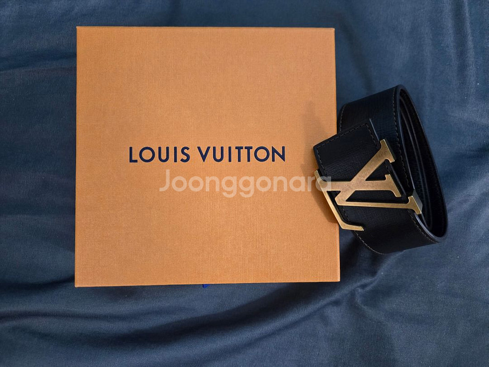 무료배송 루이비통 벨트 유타 lv 정품 진브라운--1