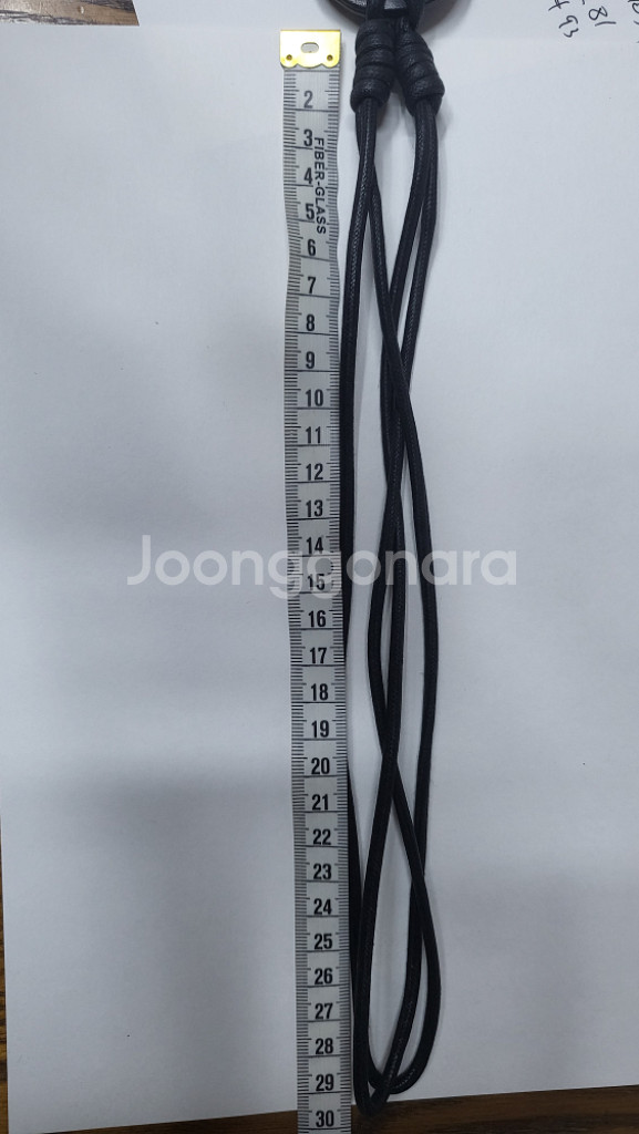 디올 옴므 10ss 런웨이 거울 레더 목걸이--4