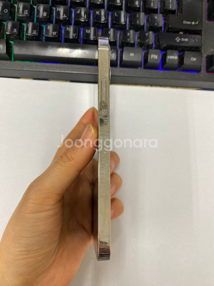 아이폰12프로 화이트 A급 128GB 배터리100%--5