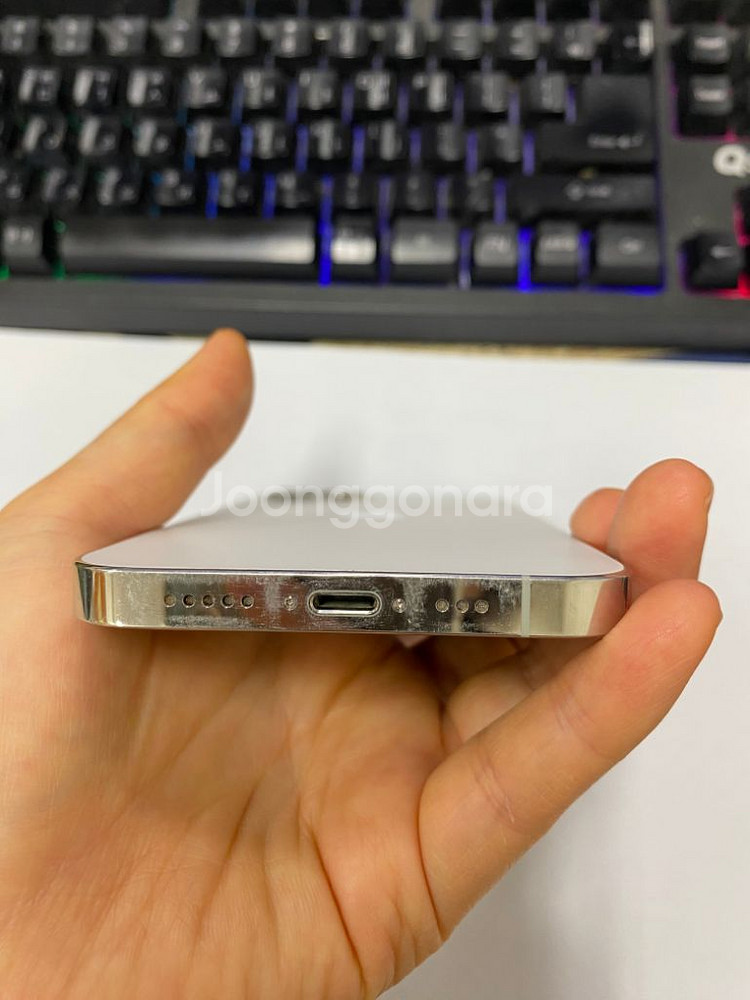 아이폰12프로 화이트 A급 128GB 배터리100%--6