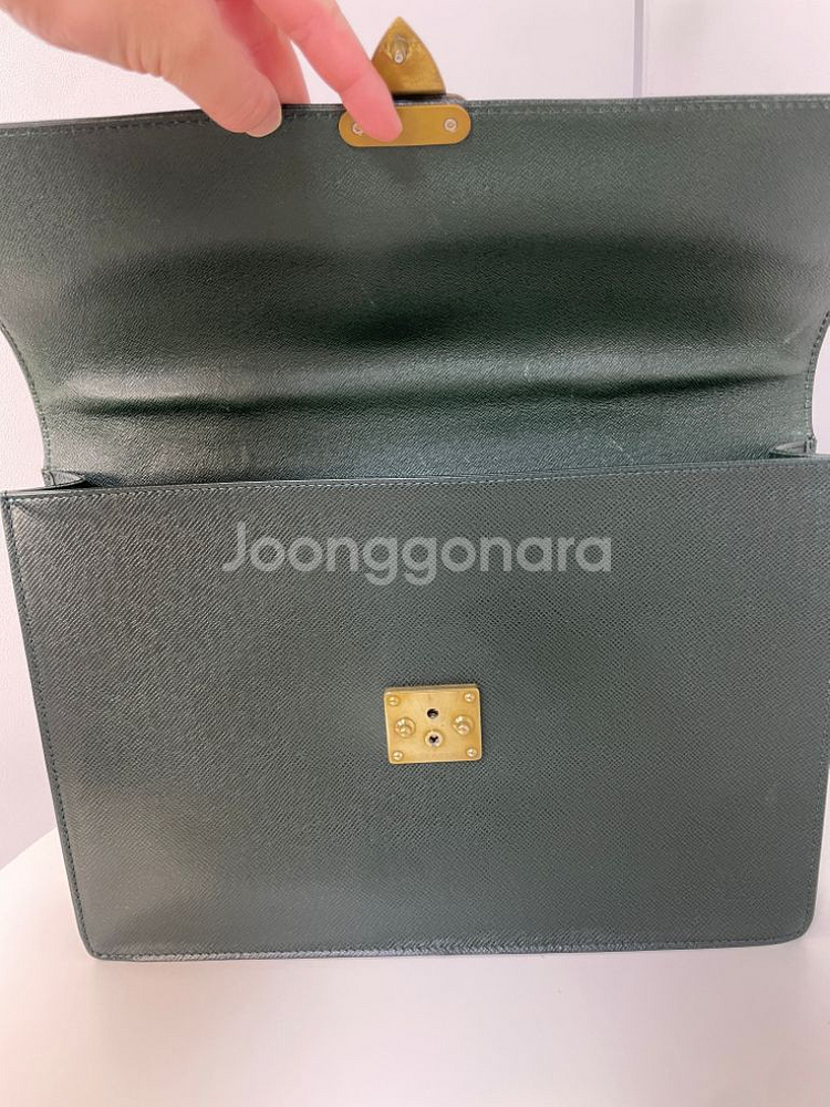 루이비통 타이가 그린 브리프케이스 서류가방--7