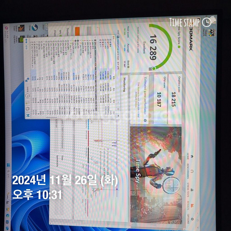 그래픽카드 에브가 3080 ftw3 10g팝니다--5