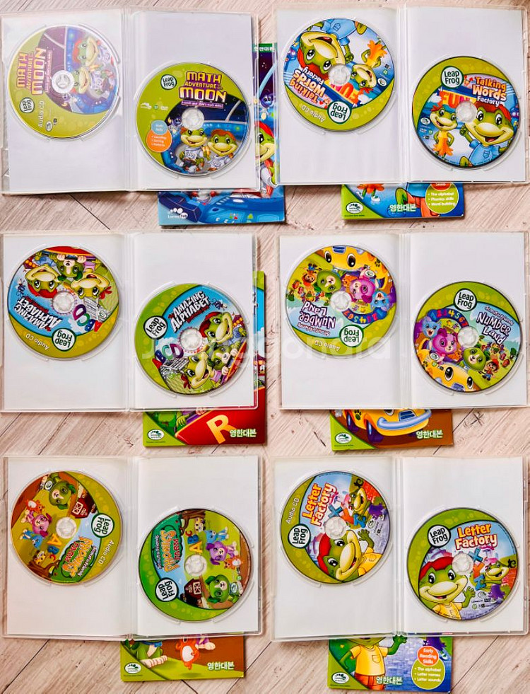 립프로그 dvd 오디오 cd 각6종--1