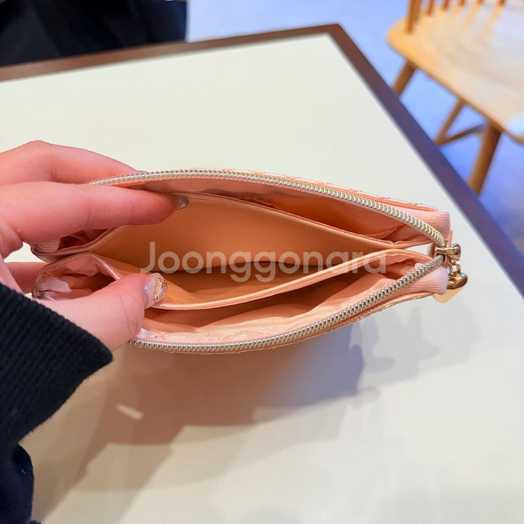 국내) 고전 키티 카드 지갑 파우치--4