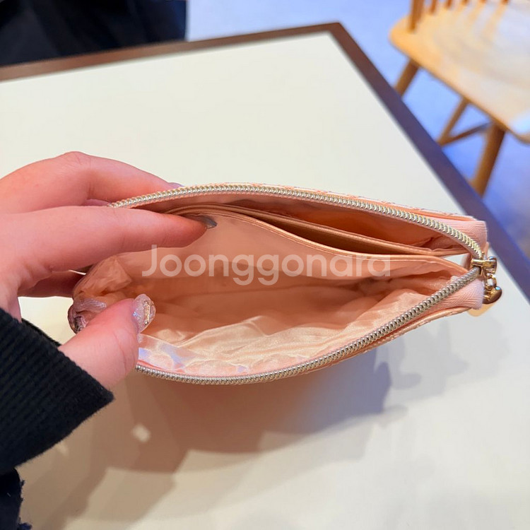 국내) 고전 키티 카드 지갑 파우치--5