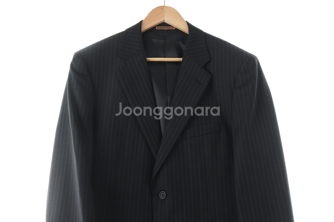 (L) 갤럭시 정장 슈트 자켓 블레이저 블랙 루즈핏--1