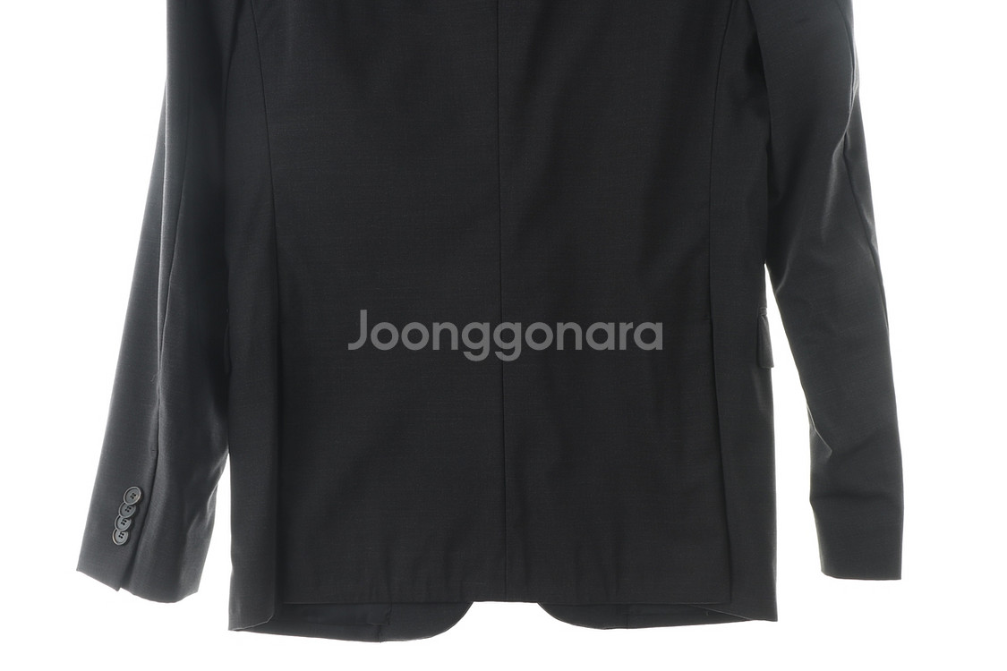 (L) 솔리드옴므 정장 슈트 자켓 블레이저 차콜--6