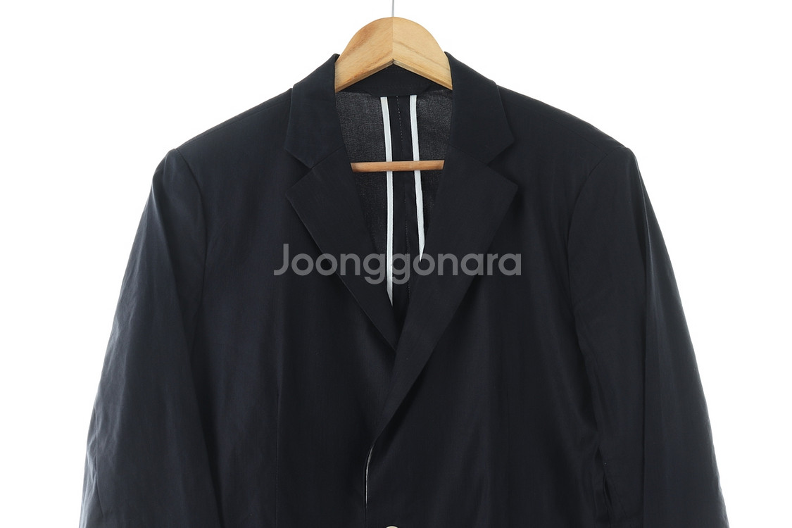 (M) 니나리치 정장 슈트 자켓 블레이저 블랙 린넨--1