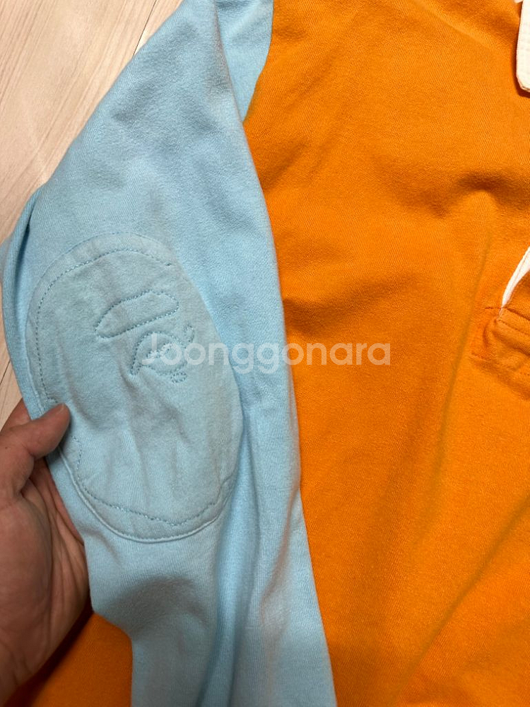 00s A BATHING APE 베이프 럭비 카라티셔츠--2