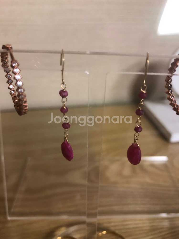 (새제품)14k자수정귀걸이외--3