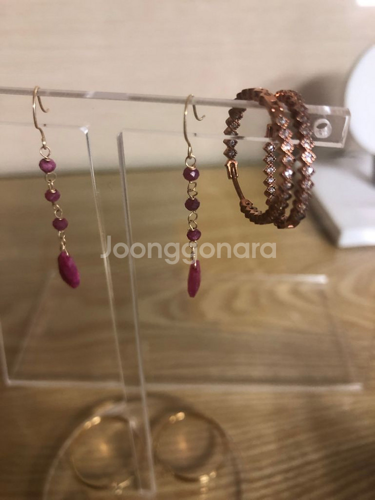 (새제품)14k자수정귀걸이외--5