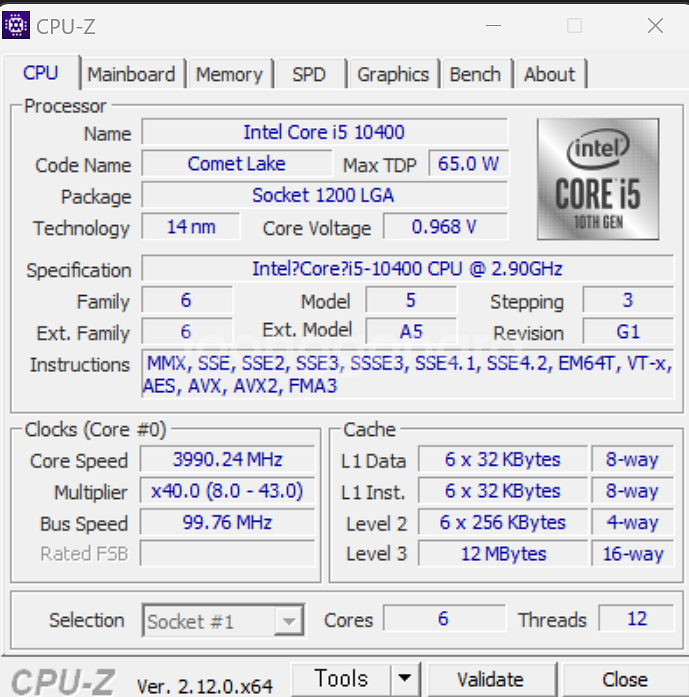 i5 10400, b460m, 램16기가, 쿨러 세트--2