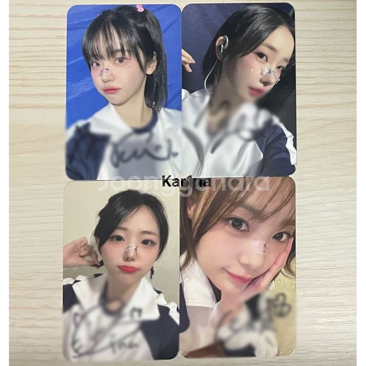 qwer 스밍 당첨 싸인 친필 포카 이시연 히나 쵸단--4