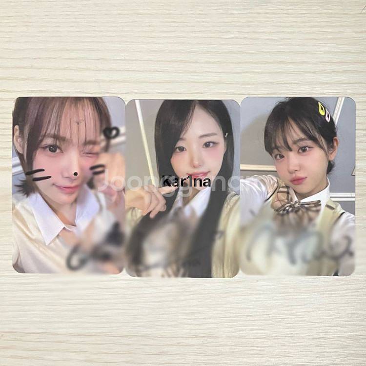qwer 스밍 당첨 싸인 친필 포카 이시연 히나 쵸단--8