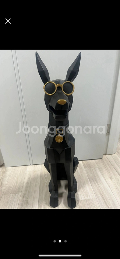 초대형 도베르만 사이드 테이블 협탁(블랙, 화이트)--3