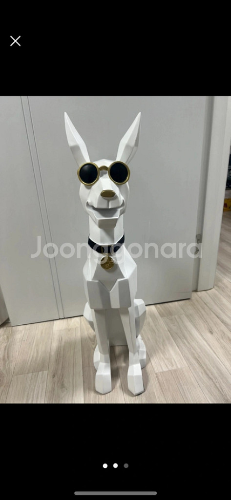 초대형 도베르만 사이드 테이블 협탁(블랙, 화이트)--4
