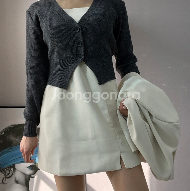 울짱짱한 숏 가디건 44~55size--3