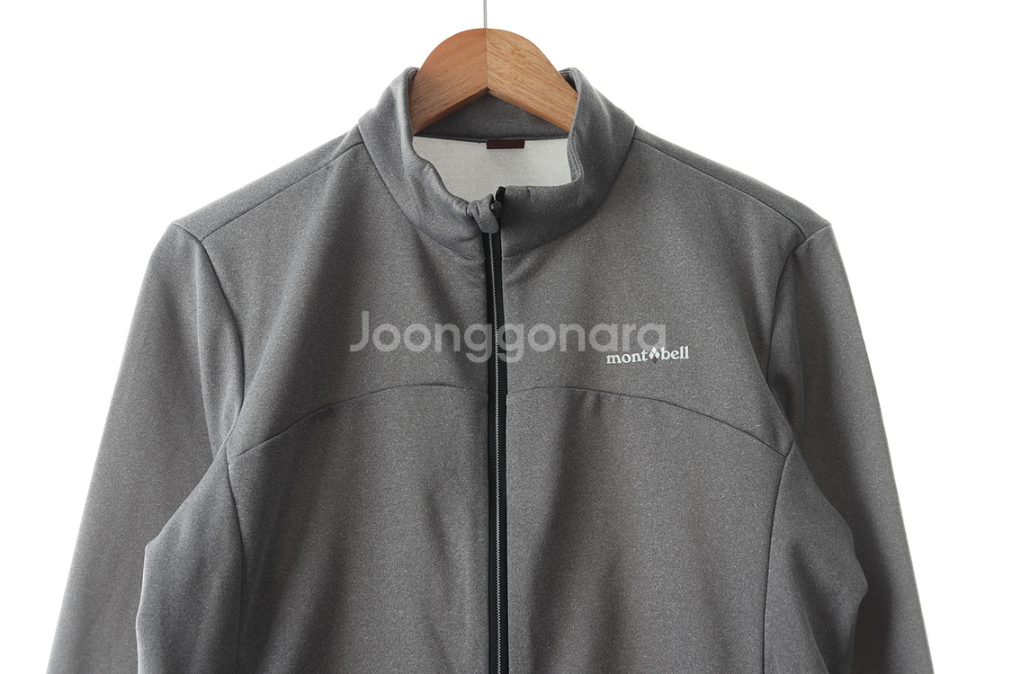 (XL) 몽벨 집업져지 트랙탑 그레이 기모 한정판--2