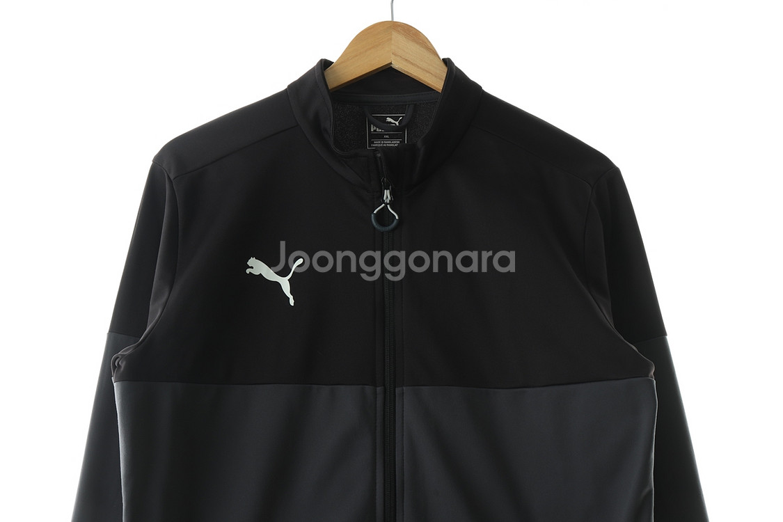 (2XL) 퓨마 집업져지 트랙탑 빅사이즈 그레이--2