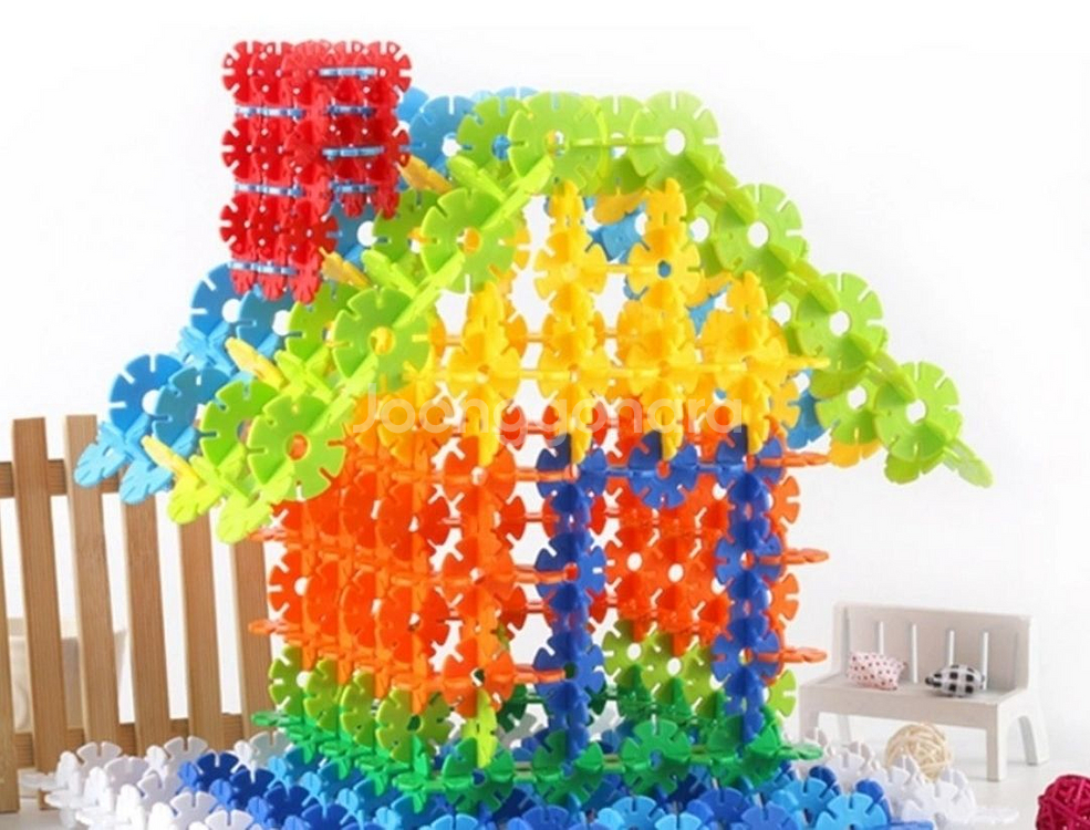 눈송이블럭 소근육 200pcs 새상품--1