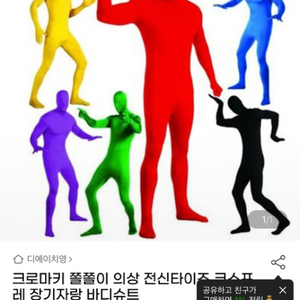 전신 쫄쫄이 코스프레 의상 (레드)