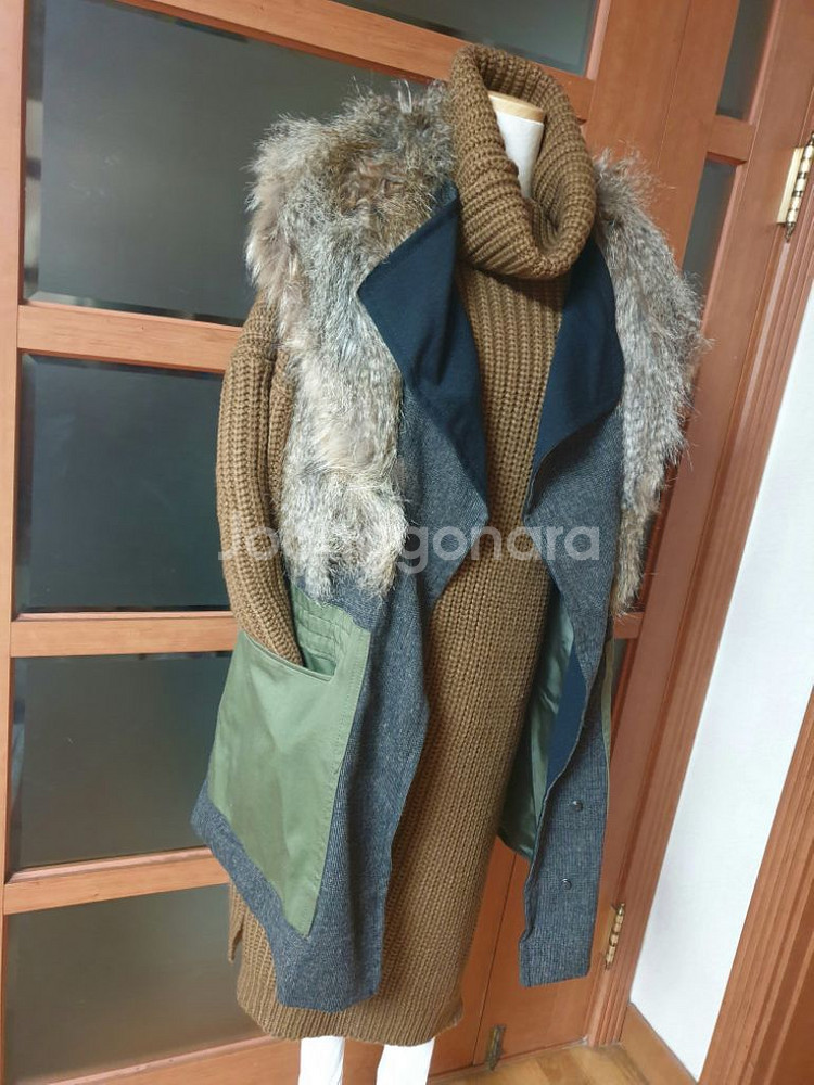 (새제품)볼륨폴라 니트원피스--3