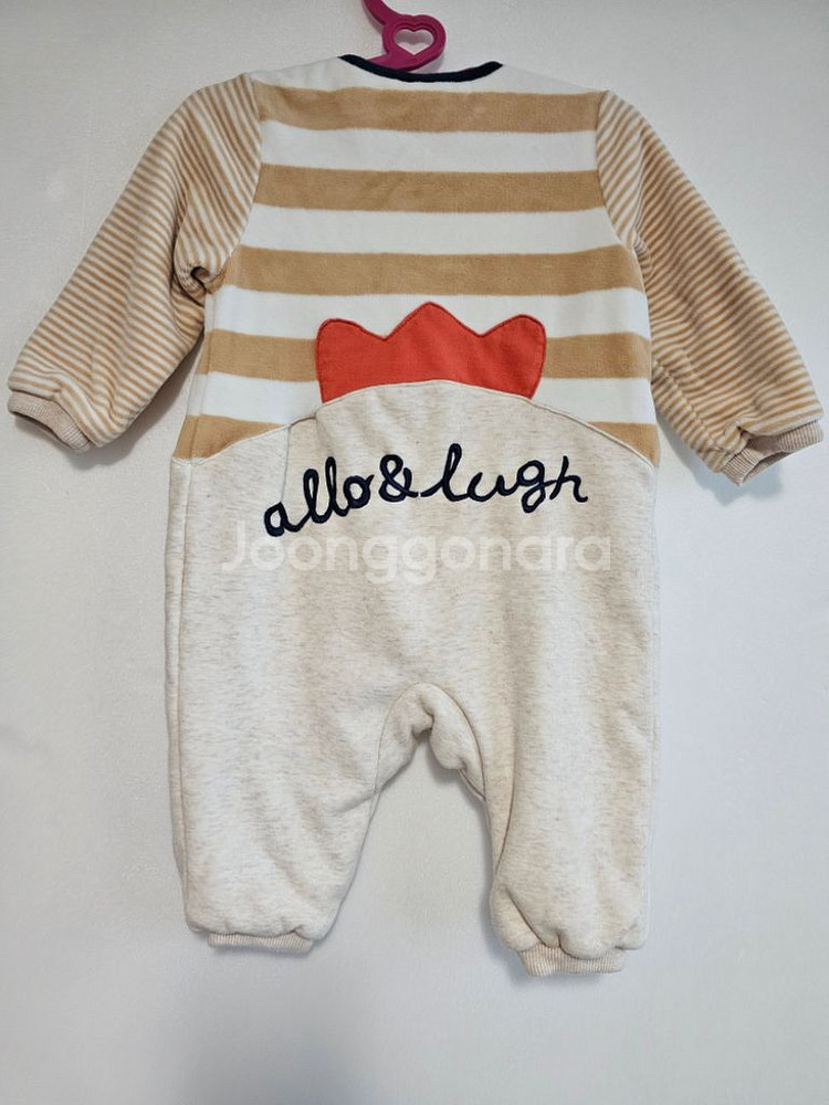 알로앤루 긴팔 바디수트 우주복 겨울용 90사이즈--1