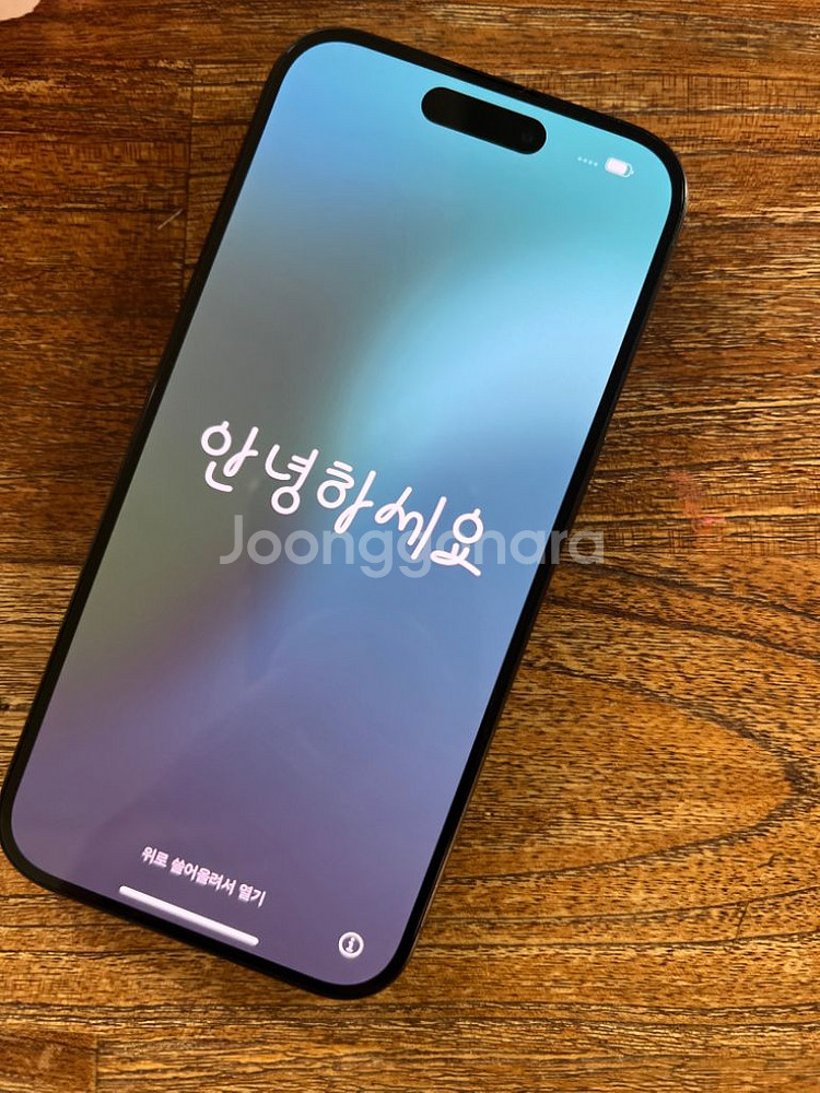 아이폰 15프로 128 블랙티타늄 공기계--5