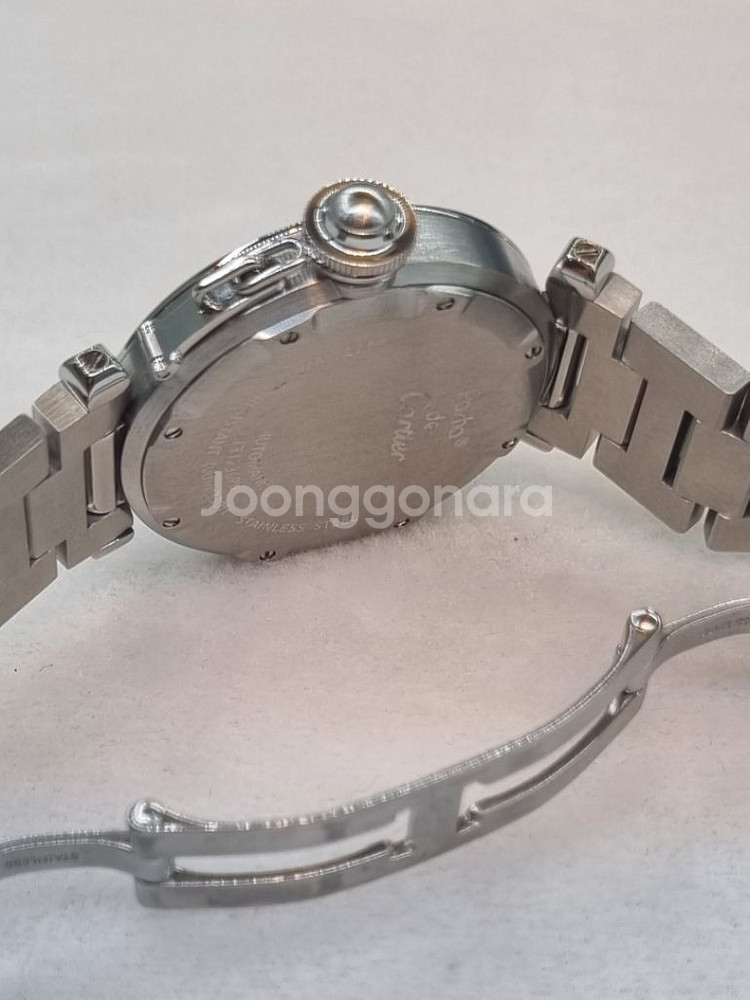 까르띠에 파샤 35mm 스틸 오토시계--3