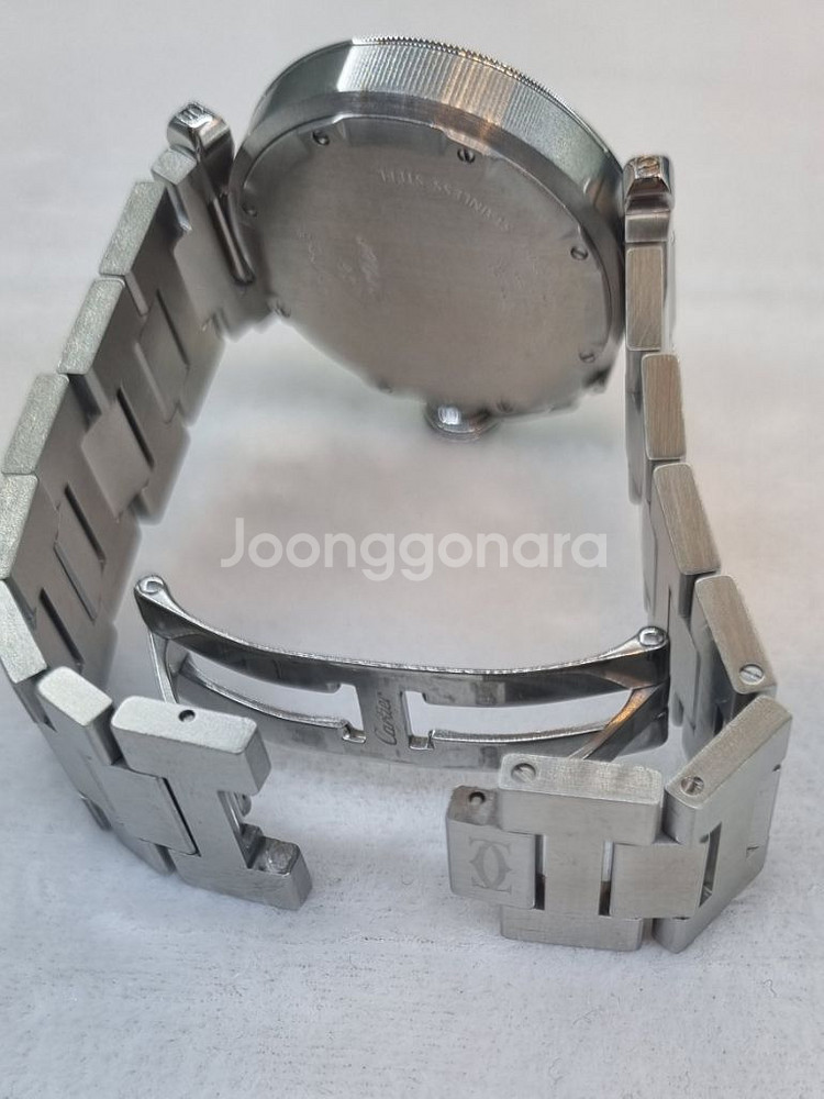 까르띠에 파샤 35mm 스틸 오토시계--5
