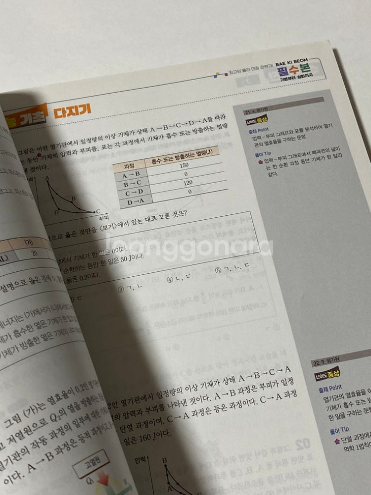 배기범 물리1 필수본 교재 판매--3