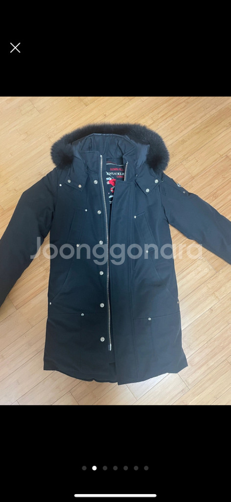 무스너클 스틸링 후드 파카 블랙--1