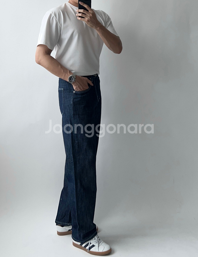 세미와이드 생지 데님--2