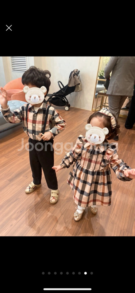 닥스셔츠남방120 닥스원피스110 남매룩 닥스키즈--7