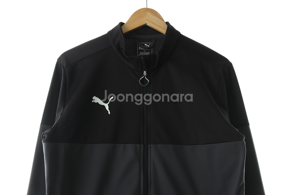 (2XL) 퓨마 집업져지 트랙탑 빅사이즈 그레이--2
