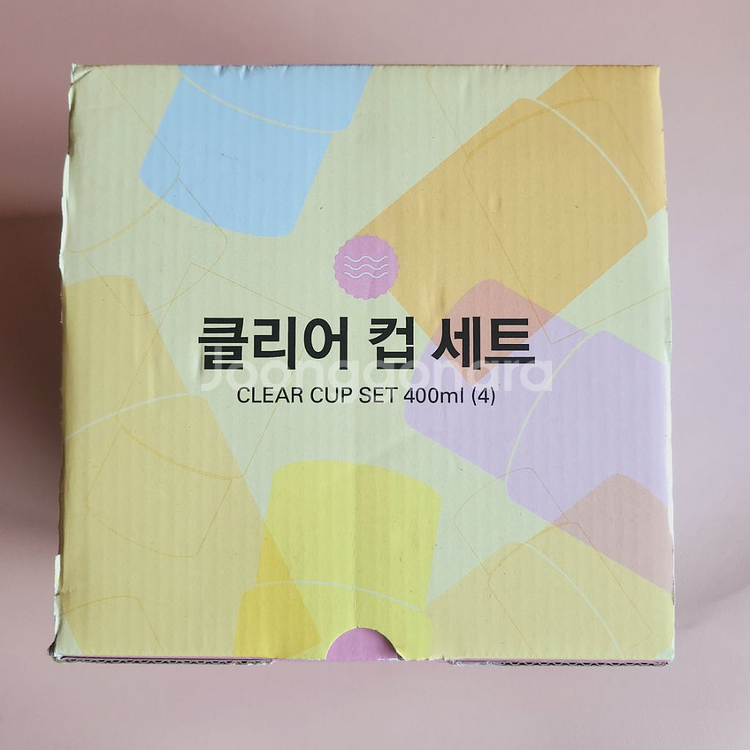 타파웨어 클리어컵400ml(4) 1세트 판매합니다--2